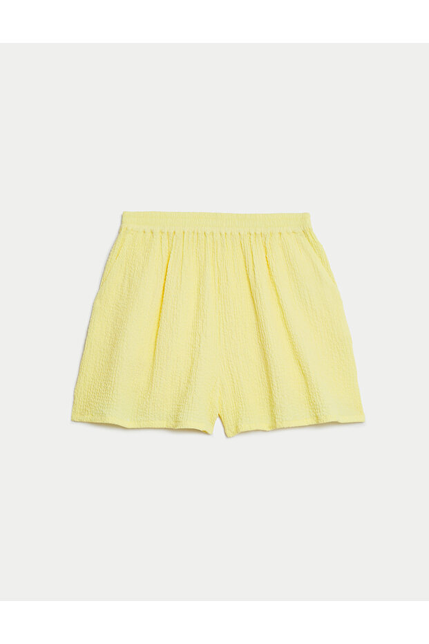 Regular Fit Dokulu Şort (6-16 Yaş) - 5