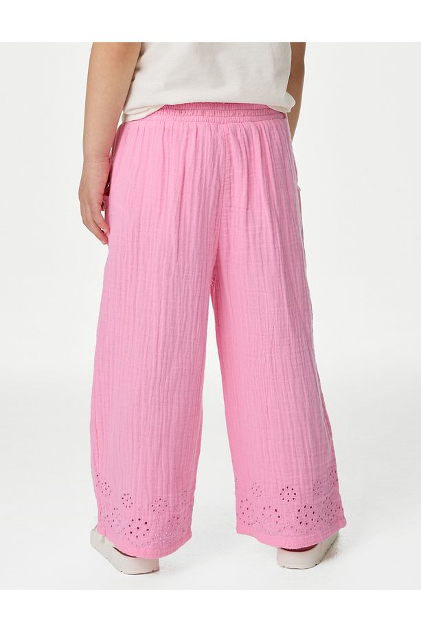 Saf Pamuklu Straight Fit Pantolon (2-7 Yaş) - 4