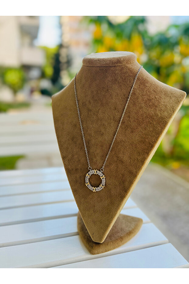 Çelik Silver XOXO Kolye - 5