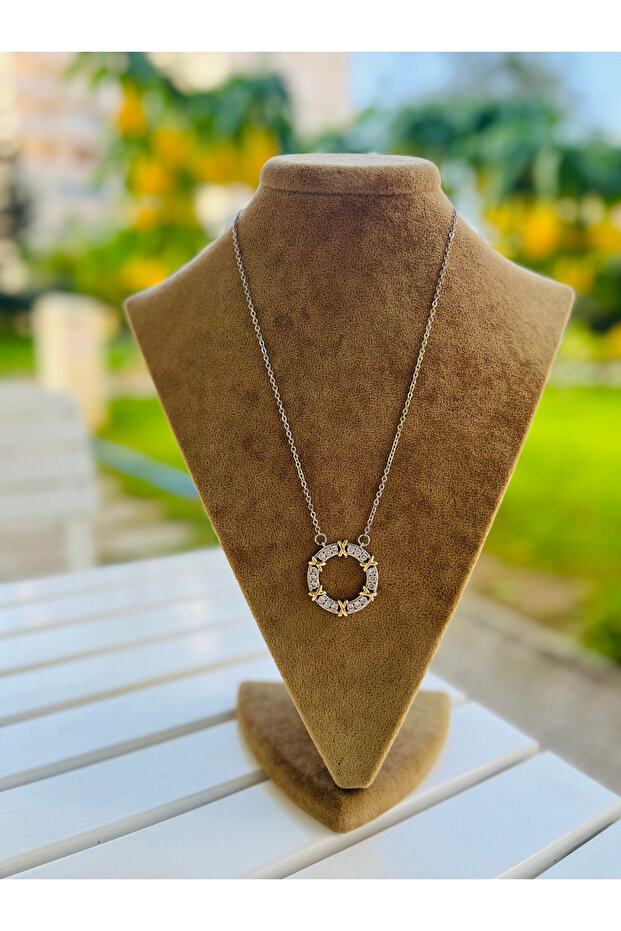 Çelik Silver XOXO Kolye - 1