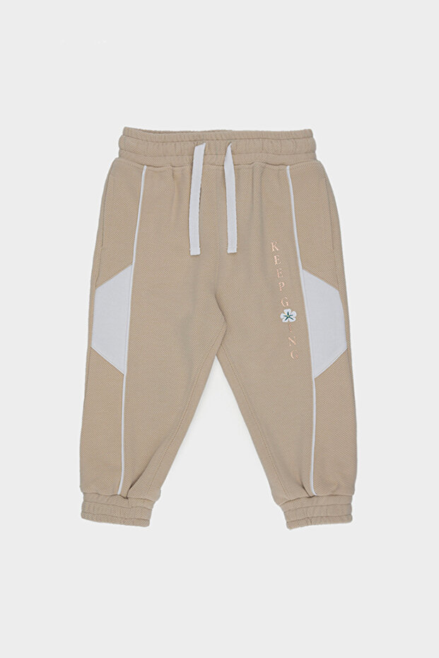Baby Girl Beige Sweatpants