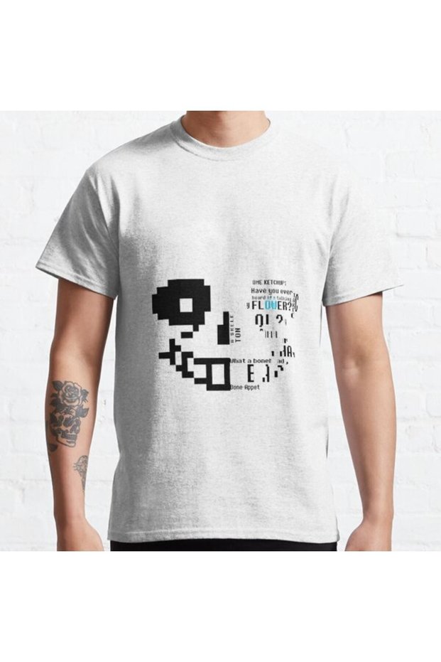 Loose Fit Unisex Undertale Sans Shirt Design Printed T-shirt