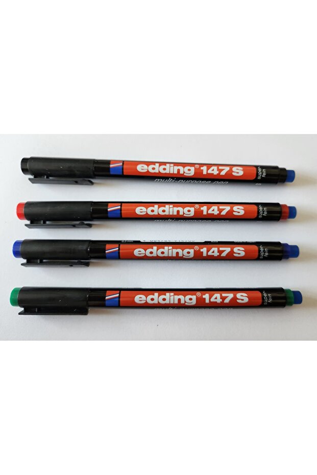 Asetat Kalemi Silgili (E-147S) 4 Renk Set - 2