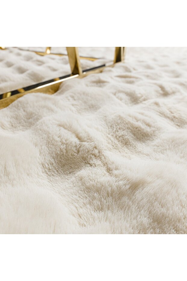 Rex Tavşanı Bubble Post Halı Krem - 2