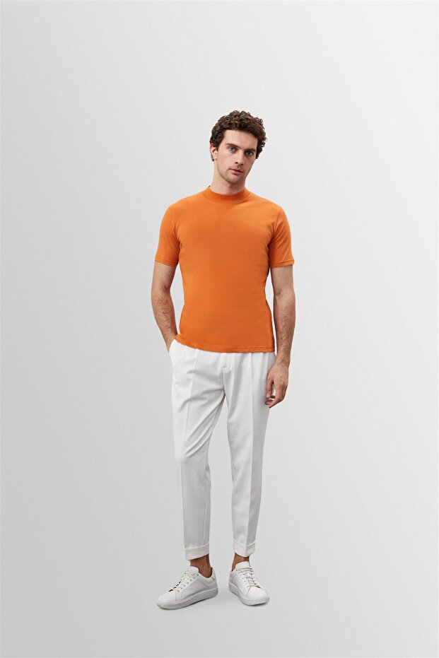 Oranj Slim Fit Basic T-Shirt - 4