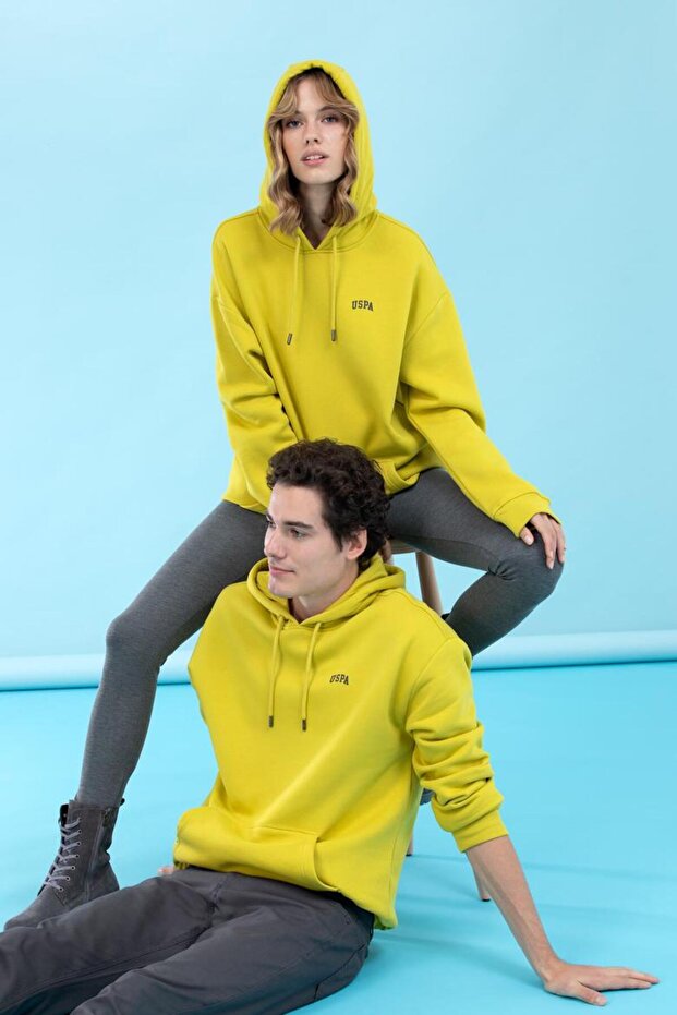Kapüşonlu Unisex Oversize Basic Sweatshirt - 3