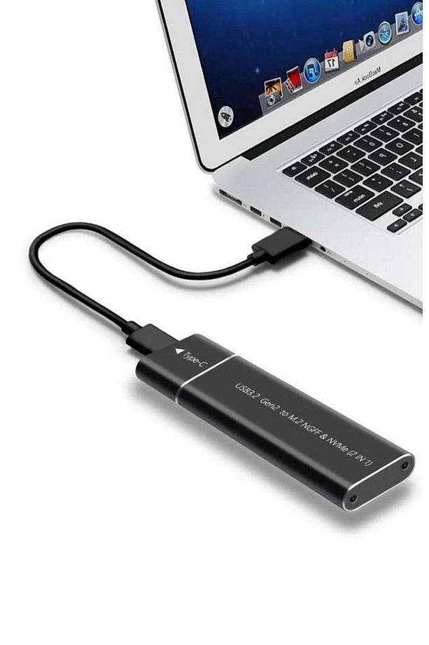 PrimeX PX-M2002 M2 Sata Kutu, M2 NVMe SSD Kutu, Type C USB3.0 NVMe SSD Kutusu ,NVMe M.2 SSD Hdd Kutu - 5