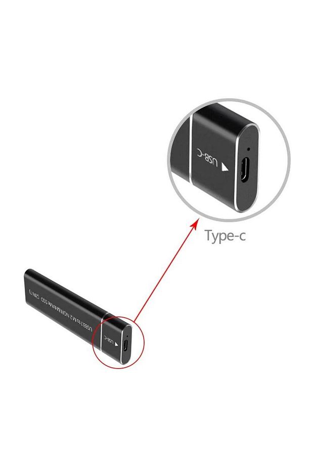 PrimeX PX-M2002 M2 Sata Kutu, M2 NVMe SSD Kutu, Type C USB3.0 NVMe SSD Kutusu ,NVMe M.2 SSD Hdd Kutu - 4