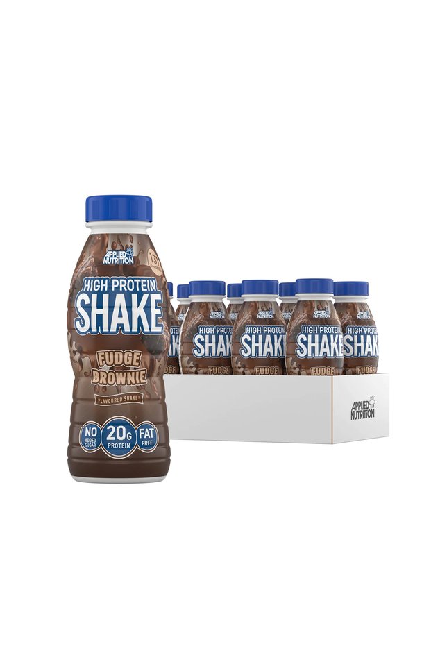 High Protein Shake Ready To Drink, Fudge Brownie, 330 ml (BOX OF 12 PCS), With 20g Of Protein