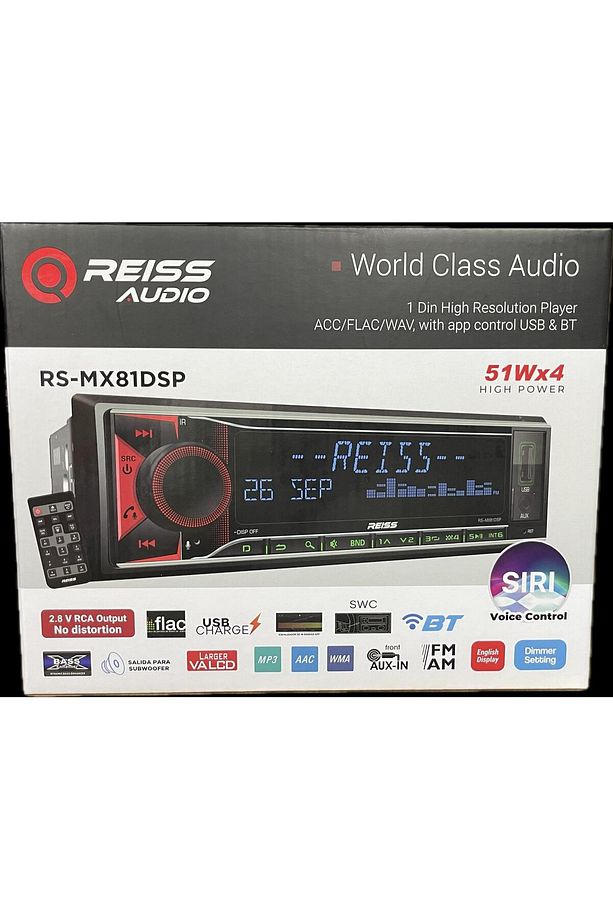 RS-MX81DSP OTO TEYP DSP İŞLEMCİ YÜKSEK VOLTAJ AMFİ ÇIKIŞI RGB MİLİON COLORS SİRİ SES KONTROL - 3