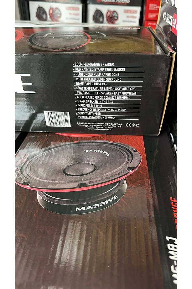 Ms-m8j 20 Cm Midrange 400 Wat Maximum Power 150 Wat Rms Power ÇİFT FİYATIDIR - 2