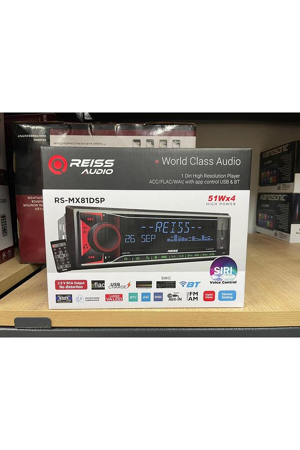 RS-MX81DSP OTO TEYP DSP İŞLEMCİ YÜKSEK VOLTAJ AMFİ ÇIKIŞI RGB MİLİON COLORS SİRİ SES KONTROL - 5