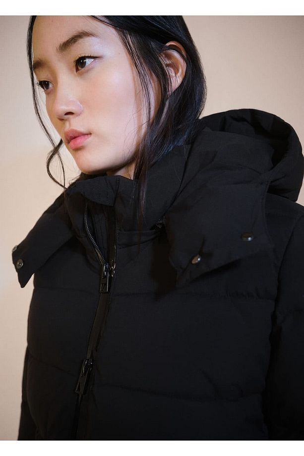 Kapüşonlu kapitone anorak - 7