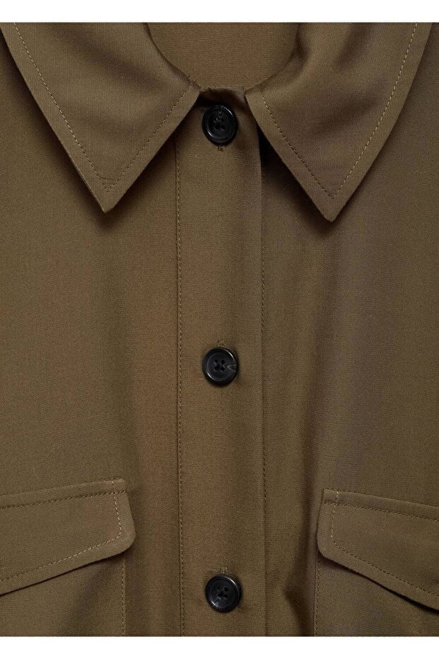 Lyocell-Hemdkleid mit Bindedetail - 8