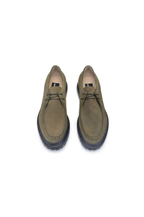 Süet Camel Bağcıklı Erkek Ayakkabı -70353- - 3