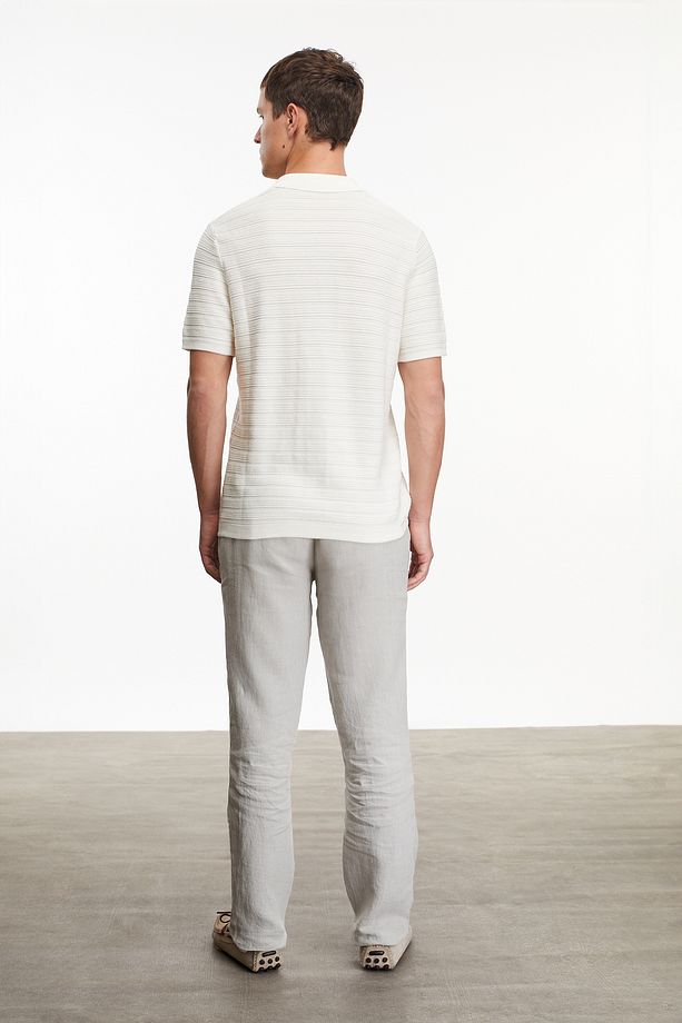 DOKULU KISA KOLLU REGULAR FIT GÖMLEK - 8