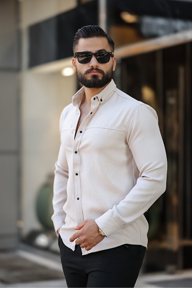 قميص شتوي من قماش لشبونة