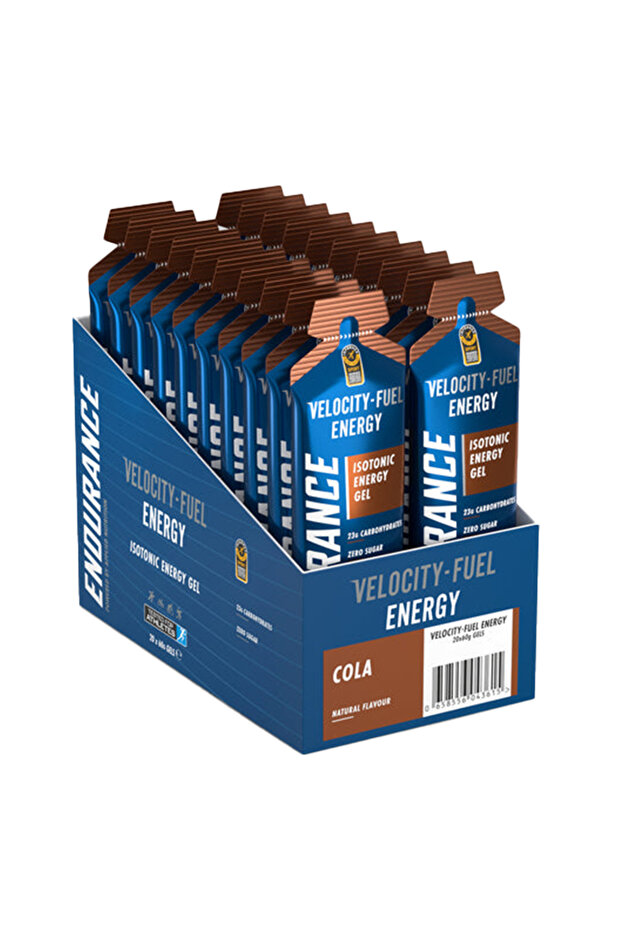 Endurance Isotonic Energy Gel, Cola, Box of 20 Pieces