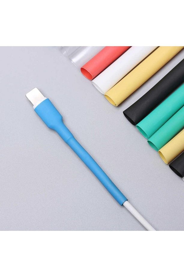 Iphone Şarj Kablo Koruyucu Renkli 12 Adet Isıyla Daralan Makaron Orijinal Apple Lightning - 2