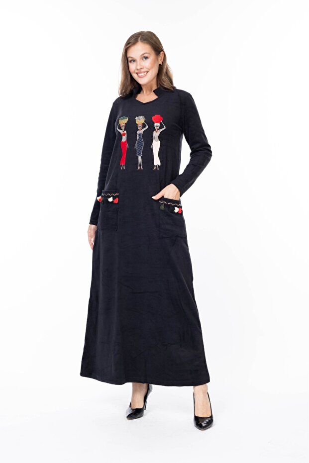 ROCHIE DE CATIF DE DAMĂ MÂNECĂ LUNGĂ - 5