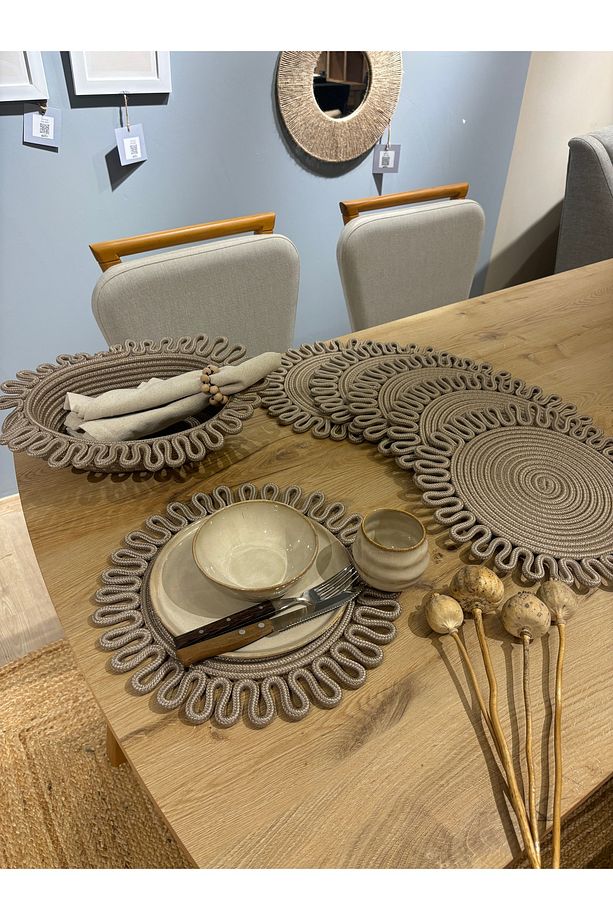 Taş Galaxy Modern Jüt Supla Ve Ekmeklik 7'li set - 1