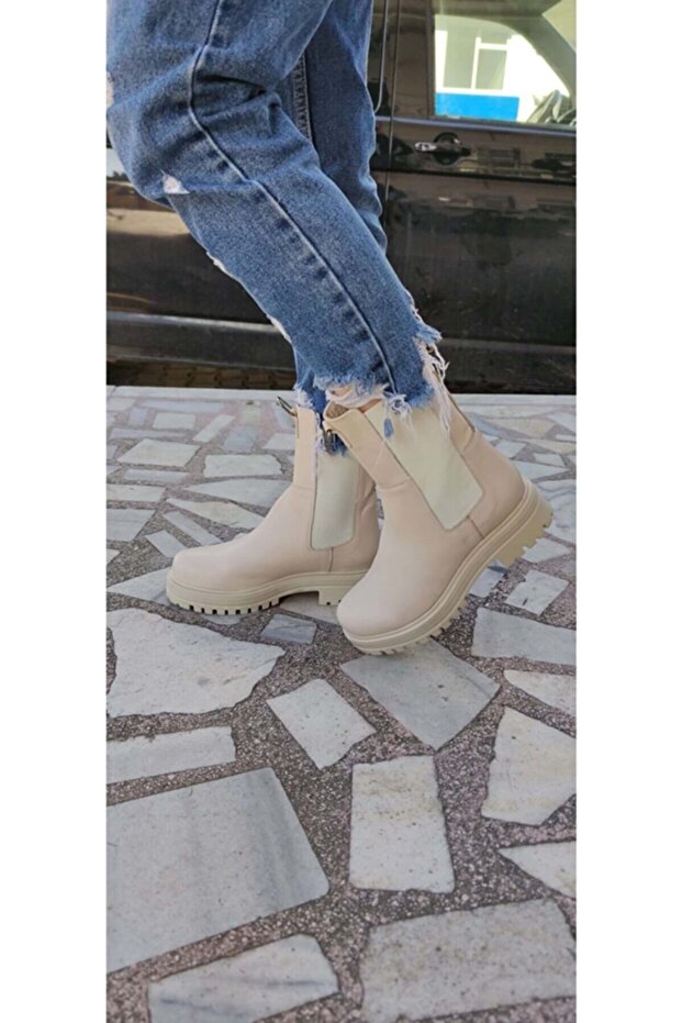 Gerçek Deri Midi Boy Bot - 2