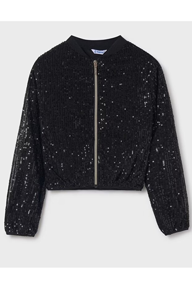 Kız Çocuk pullu bomber ceket - 1