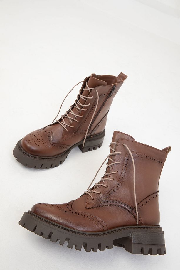 Kahve Kadın Bot & Bootie 19776 - 5