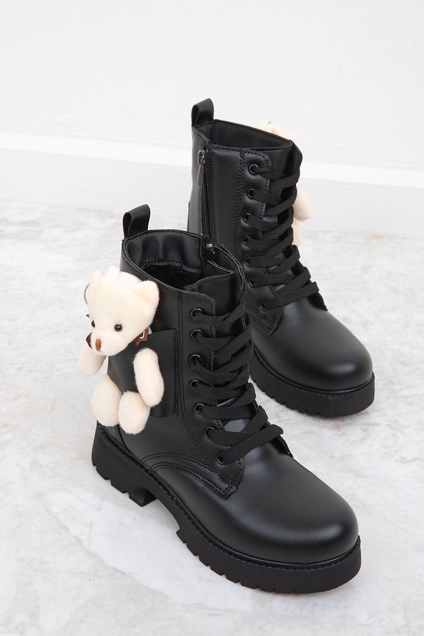 Siyah Çocuk Bot & Bootie 19836 - 4