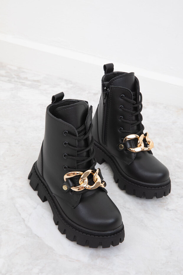 Siyah Çocuk Bot & Bootie 19811 - 1