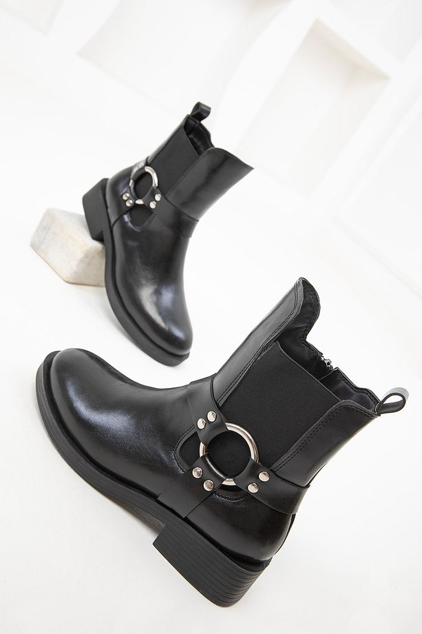 Siyah Kadın Bot & Bootie 19832 - 2
