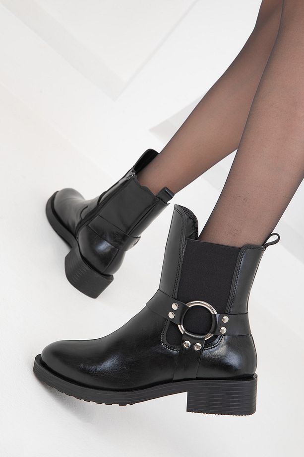 Siyah Kadın Bot & Bootie 19832 - 1