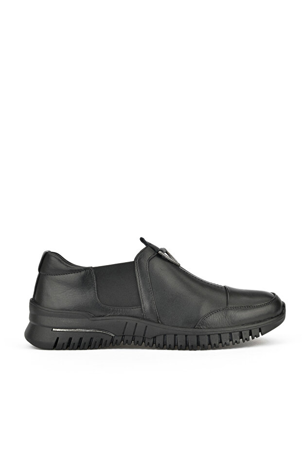 , Women's Genuine Leather Shoes 14355Z2888 Black