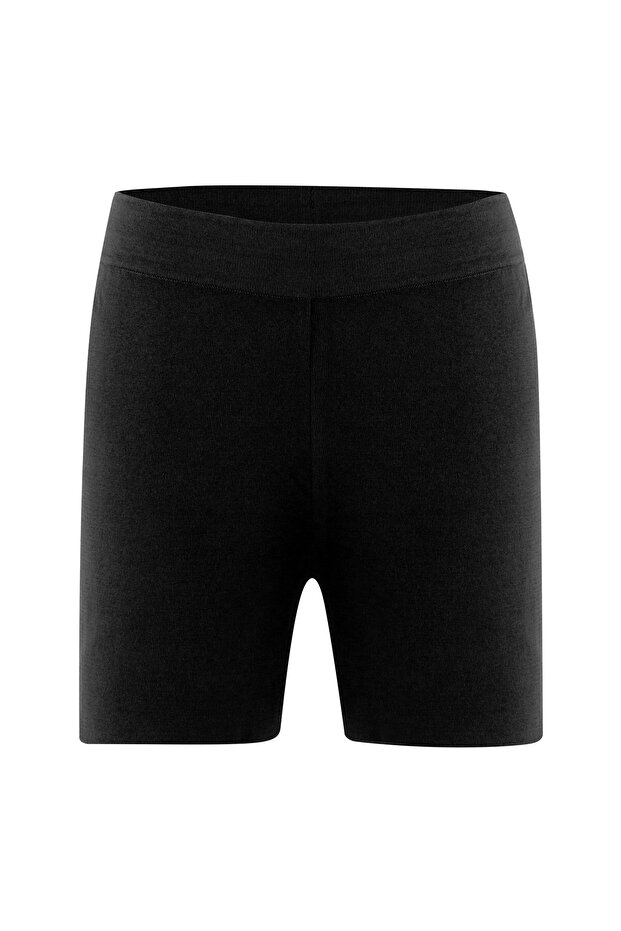 %100 Pamuk Kadın Şort - Antrasit - 6