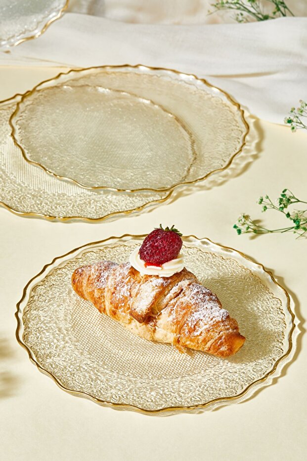 Goblen 6 Parça Pasta/Kek/Tatlı Tabağı Seti - 3