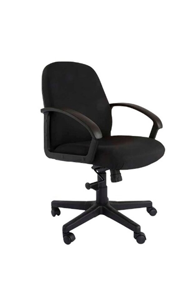 Iris 587 Low-Back Chair - Ergonomic, Adjustable, Durable with Smooth Mobility, Black