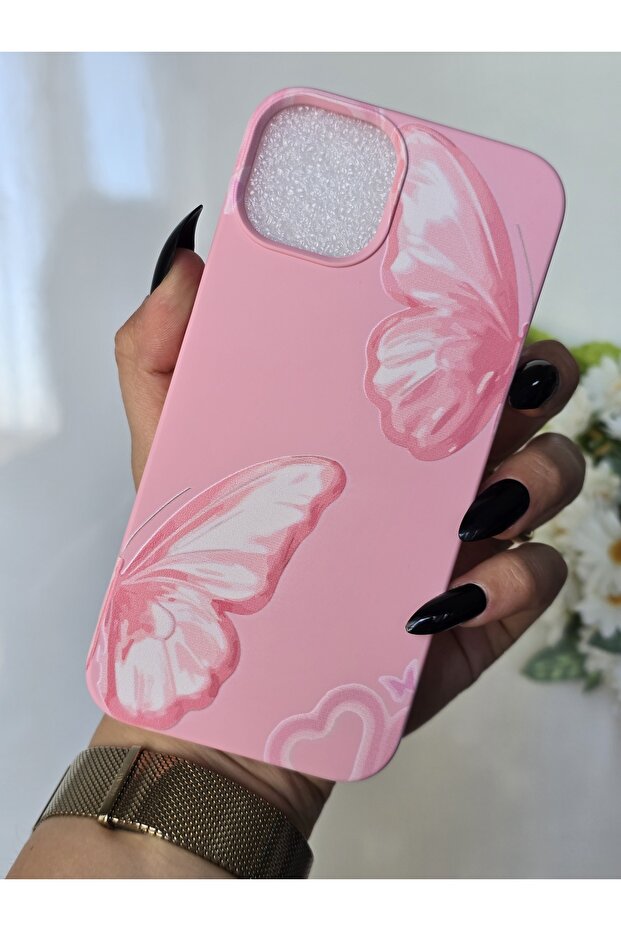 حافظة إطلاق آي فون 13/14 متوافقة مع آيفون 13/14 مطبوع عليها طبعة مخملية داخلية - 2