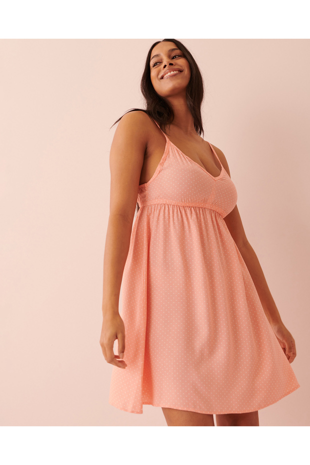 Printed Thin Straps Nightie