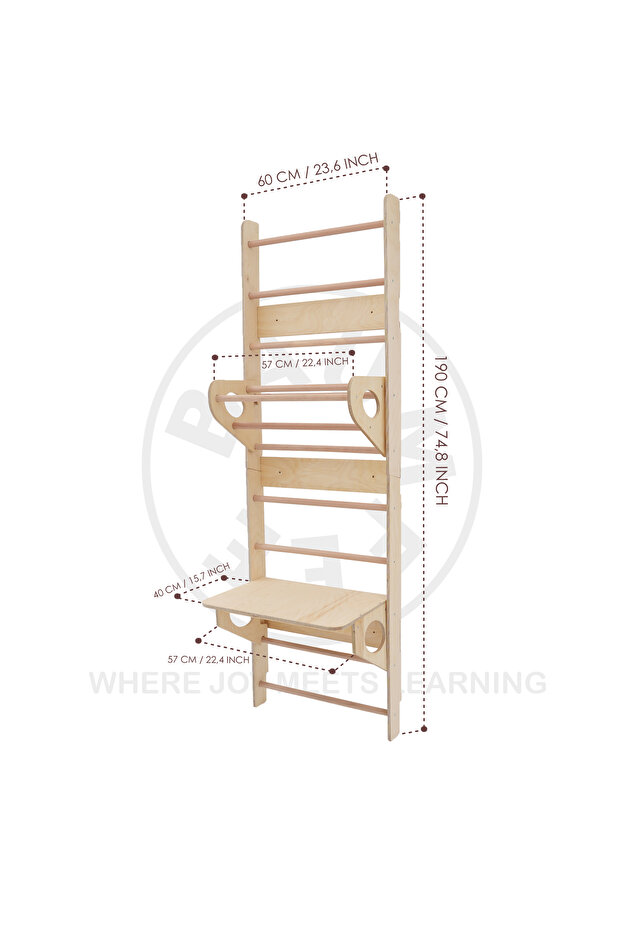 Isveç Tırmanma Duvarı Masalı Sandalyeli - 2