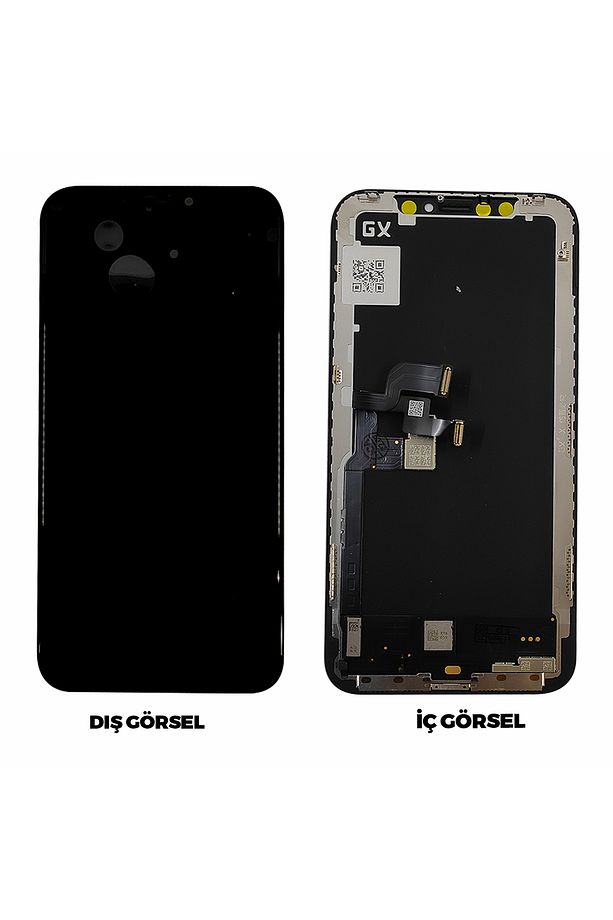 Teknonet Iphone X Uyumlu Gx Oled Lcd Dokunmatik Ekran Çıtalı - Siyah - 1
