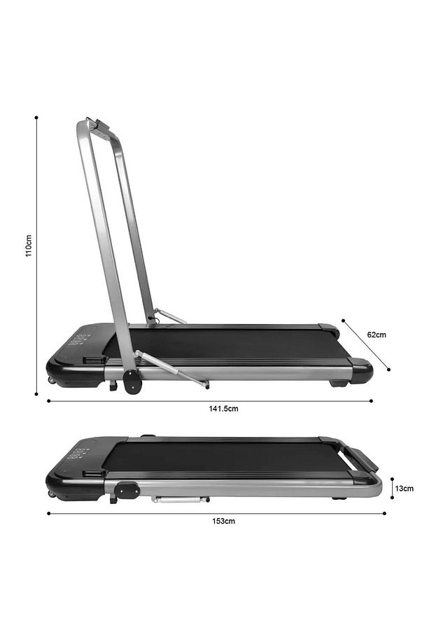 Uzaktan Kumandalı Yürüyüş Ve Koşu Bandı Katlanabilir Yüksek Performans Ev Tipi 10km Hız 120 Kg Q5l - 4