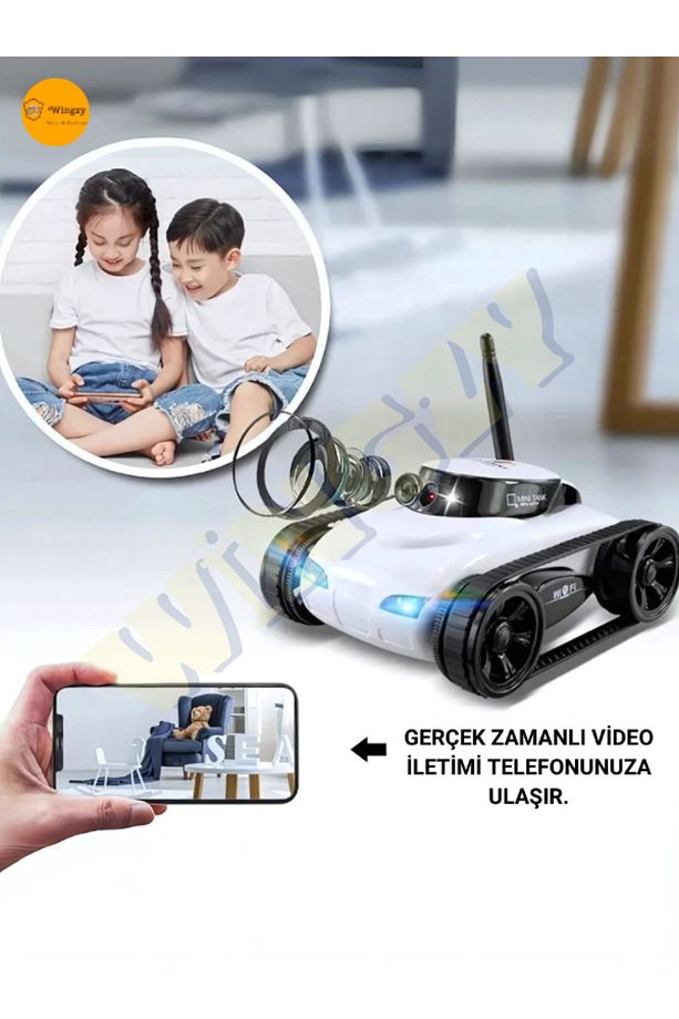 2.4GHz, Kameralı, Mini, Spy, Robot Araç, Android ve iOS Telefonlardan Kontrol Edilebilir - 5