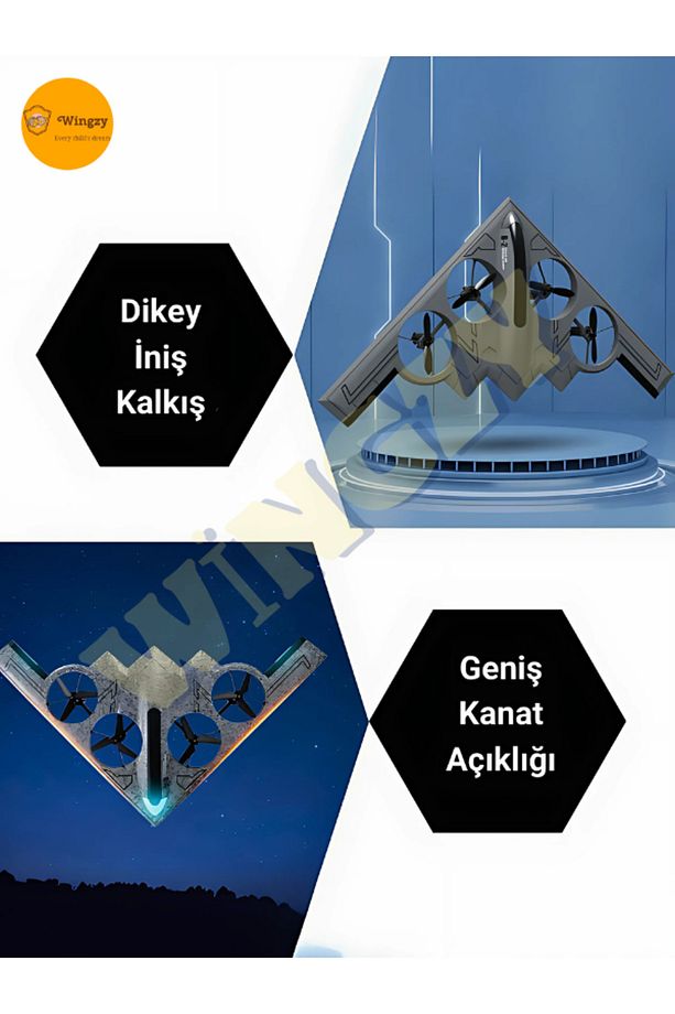 Kameralı, Şarjlı, 2.4 GHz, Quadcopter Drone, Akrobatik Hareketlerle İHA Uçuş Keyfi - 6