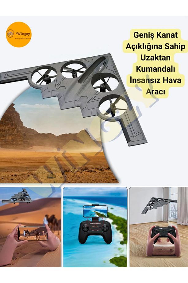 Kameralı, Şarjlı, 2.4 GHz, Quadcopter Drone, Akrobatik Hareketlerle İHA Uçuş Keyfi - 7