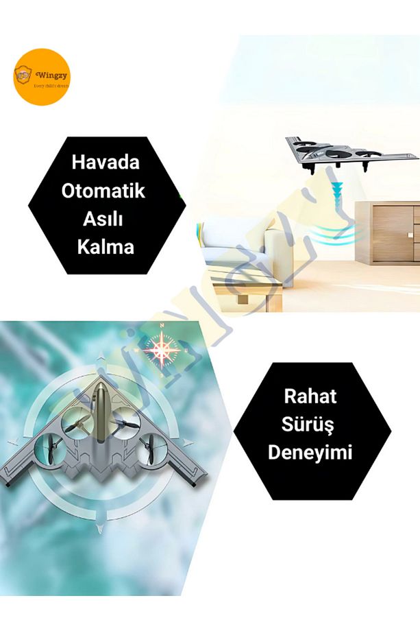 Kameralı, Şarjlı, 2.4 GHz, Quadcopter Drone, Akrobatik Hareketlerle İHA Uçuş Keyfi - 5