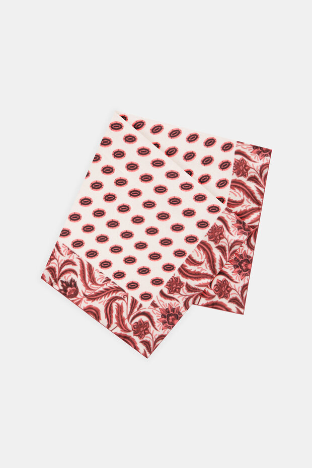 BORDO- BEJ İPEK MENDİL - 2