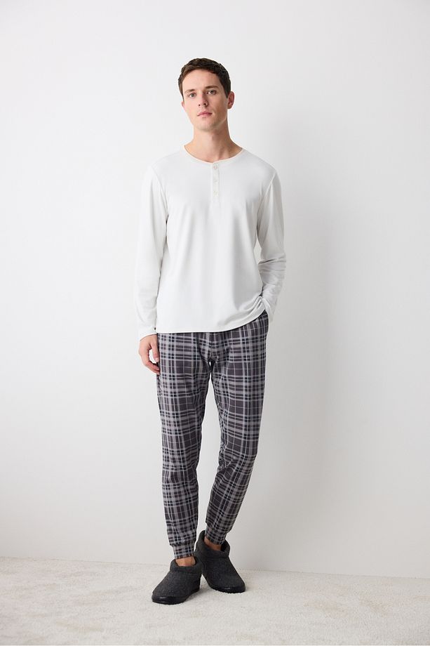 Checker Çok Renkli Jogger Pantolon Pijama Altı - 2