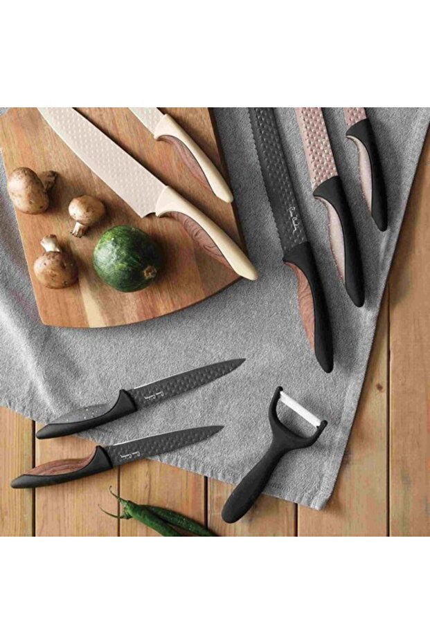 4 Parça Bıçak Seti Pluto Krem - 2