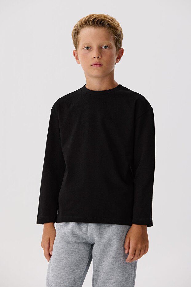 تي شيرت أسود للأولاد من متجر BG - 2