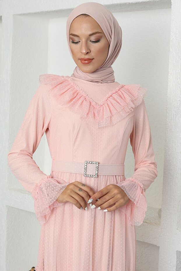 Damla Elbise Pudra - 3
